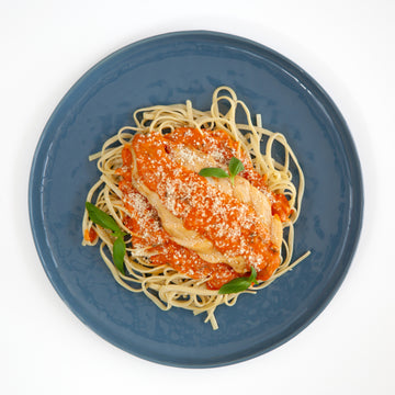 Creamy Tomato Chicken Breast with Linguine Pasta